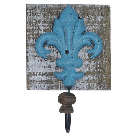 Cabideiro Flor de Liz Azul KZ-58 B