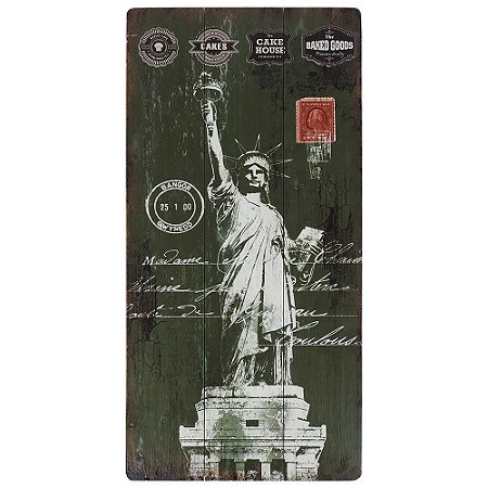 Quadro Estátua da Liberdade Verde AA-65 B