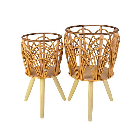 Cachepo Vasado Curvas Jogo com 2 TC-68