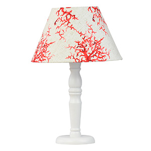 Abajur Branco Coral  XG-54