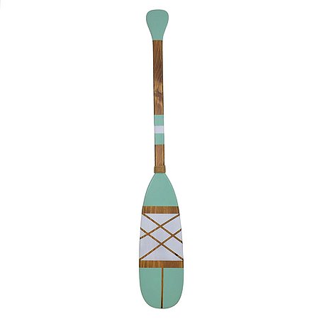 Remo Decorativo Branco E Turquesa 100 Cm XN-26
