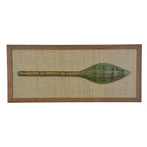 Quadro Com Remo Preto Com Verde XO-67 C