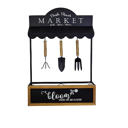 Quadro De Metal Com Ganchos Market