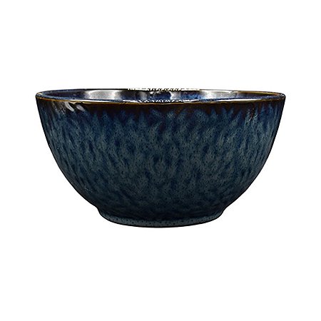 Tigela Em Ceramica Efeito Pedra Azul TK-40