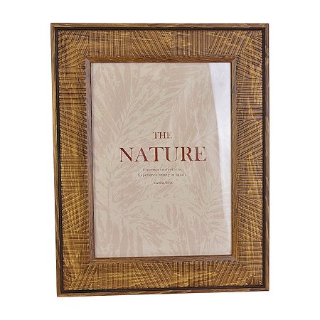 Porta Retrato Plastico Marrom M TK-73A