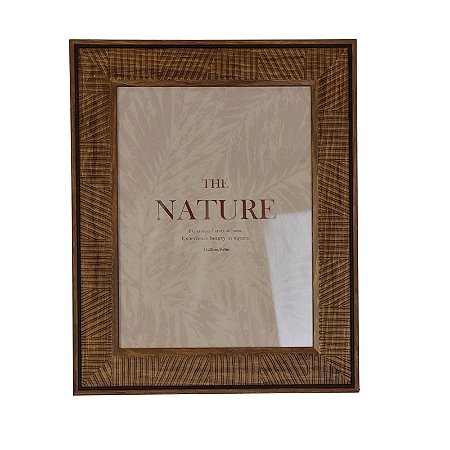 Porta Retrato Plastico Marrom G TK-74A