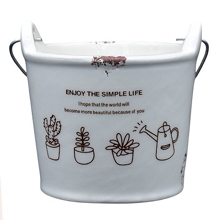 Vaso Em Forma De Balde Enjoy The Simple Life TK-94