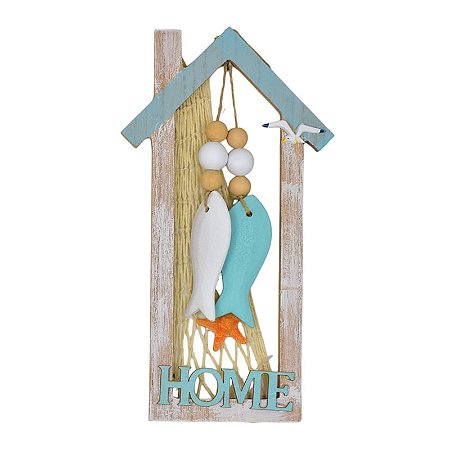 Enfeite Home Casa Com Rede E Peixes TK-99