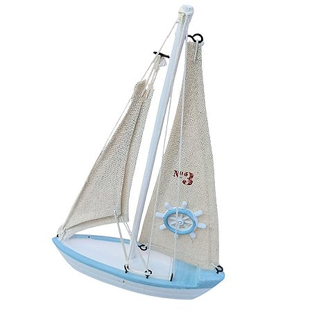Barco Velas De Tecido Com Timão TL-17