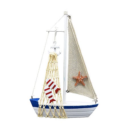 Barco Velas De Tecido E Rede Estrela TL-18B