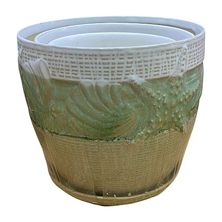 Vaso Com Relevo Flores Cores Diversas TL-60
