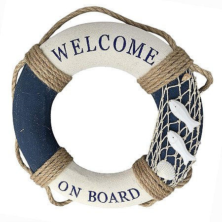 Boia De Espuma Azul Rede Com Peixes P TL-64