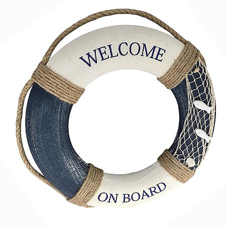 Boia De Espuma Azul Rede Com Peixes G TL-67