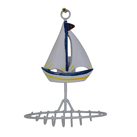 Saboneteira De Barco Branco TM-38A