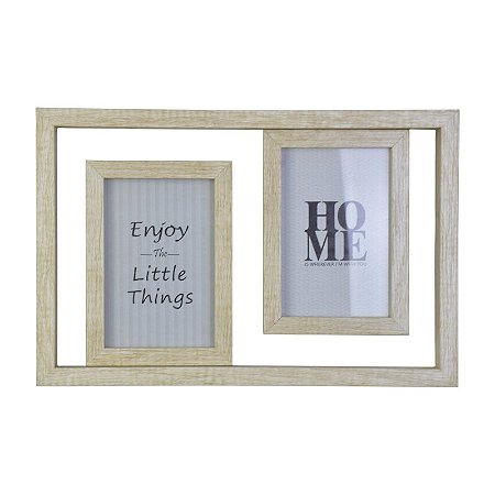 Quadro Com Duas Molduras Branco TM-39A
