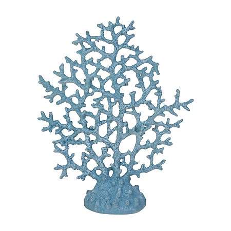 Coral Branco Com Base Azul TM-76B