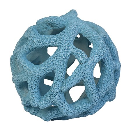 Bola De Coral Em Resina Azul TM-84B