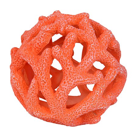 Bola De Coral Em Resina Vermelho TM-84C