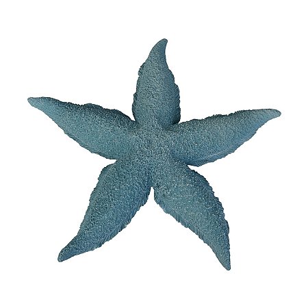 Estrela Pontas Curvas Textura Azul TM-95B