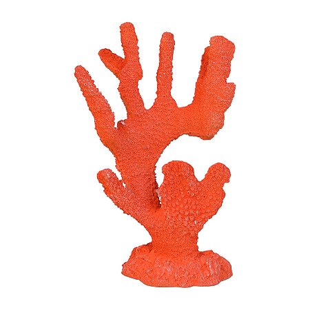 Enfeite Coral Moderno Em Resina Vermelho 1 TM-99C