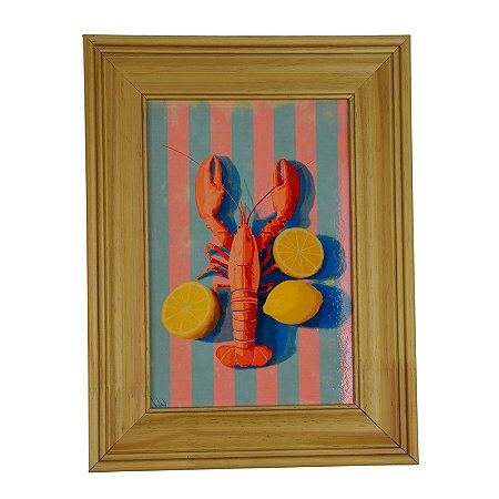 Quadro Lagosta E Limoes XQ-08A
