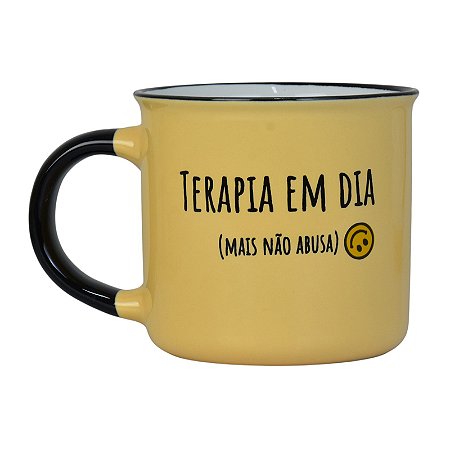 Caneca Amarelo Terapia Em Dia XQ-14