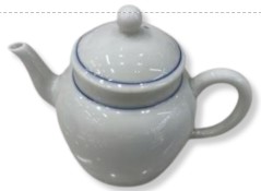 Bule Decorativo com Detalhe Azul SA-10