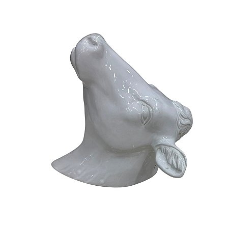 Enfeite Cabeça de Vaca Branca SA-48