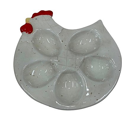 Porta-Ovos Galinha Branco SA-75