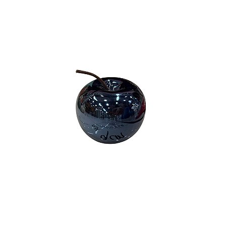 Enfeite Decorativo Maçã Preta Metalizada SB-05