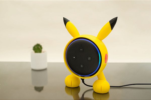Suporte Stand Alexa Echo Dot 3 - Pikachu