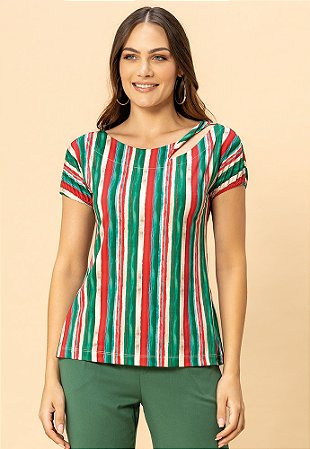 Blusa Encanto Assimétrica com Torção