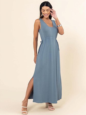 Vestido "Decidida" Sem Manga Canelado