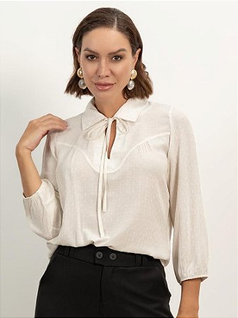 Blusa "Pensamentos" Amarração Removível