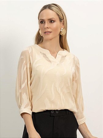 Twin-Set "Pensamentos" Transparência Jacquard
