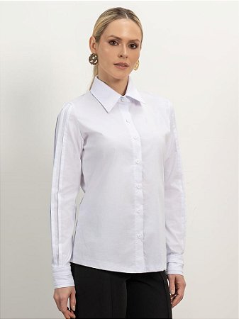 Camisa "Desejos" Manga Longa com Pregas