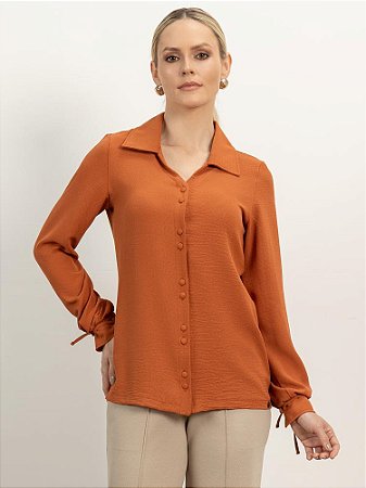 Camisa "Sonhos" Manga Longa Jacard