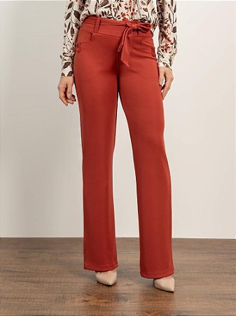 Calça "Sentimentos" Reta Premium