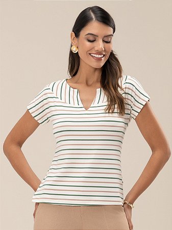 Blusa "Harmonia" Japonesa Listrada