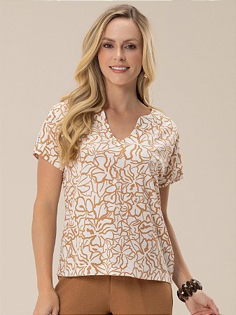 Blusa "Renovação" Japonesa Detalhe Entremeio