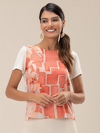T-Shirt "Equilíbrio" Frente Estampada