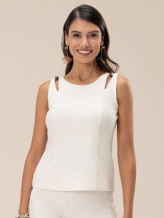Top "Respiro" Ombros Vazados