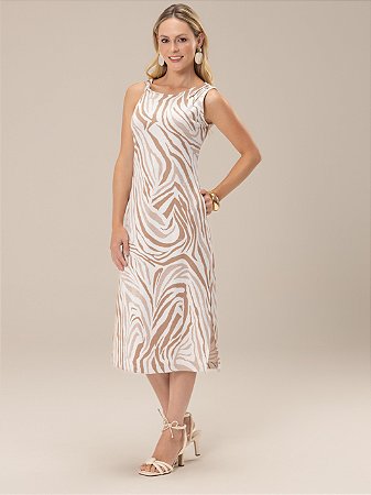 Vestido "Tranquilidade" Ombros Assimétricos