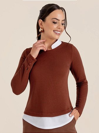 Suéter "Calma" Gola Tricoline