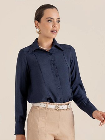 Camisa "Horizonte" Manga Longa Nervurada