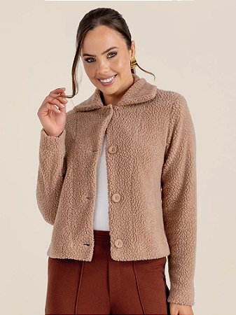 Casaco "Clareza" Maxi Textura