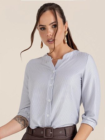Camisa "Propósito" Manga ¾ Listrada