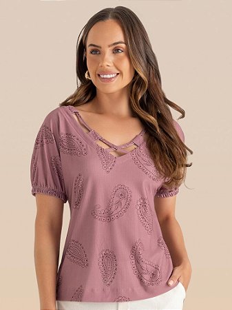 Blusa Serenidade Japonesa V Passantes
