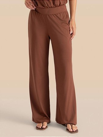 Calça Imensidão Semi Wide Jersey Poliamida