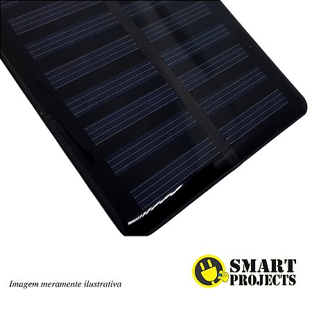 Mini Placa Energia Solar Fotovoltaica 7,5v 100mA 135x64,7mm